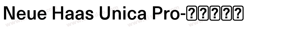 Neue Haas Unica Pro字体转换